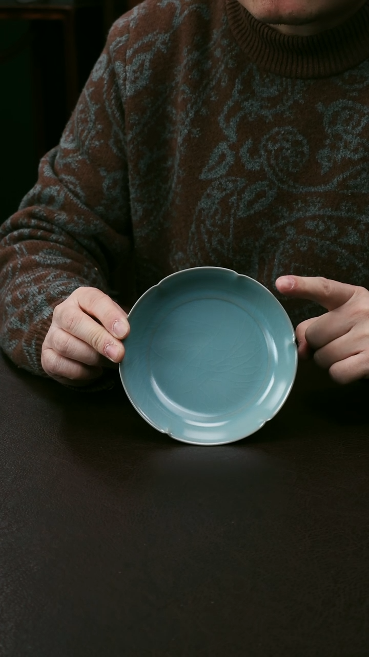 【闪购商品】其他汝官窑小葵口洗23