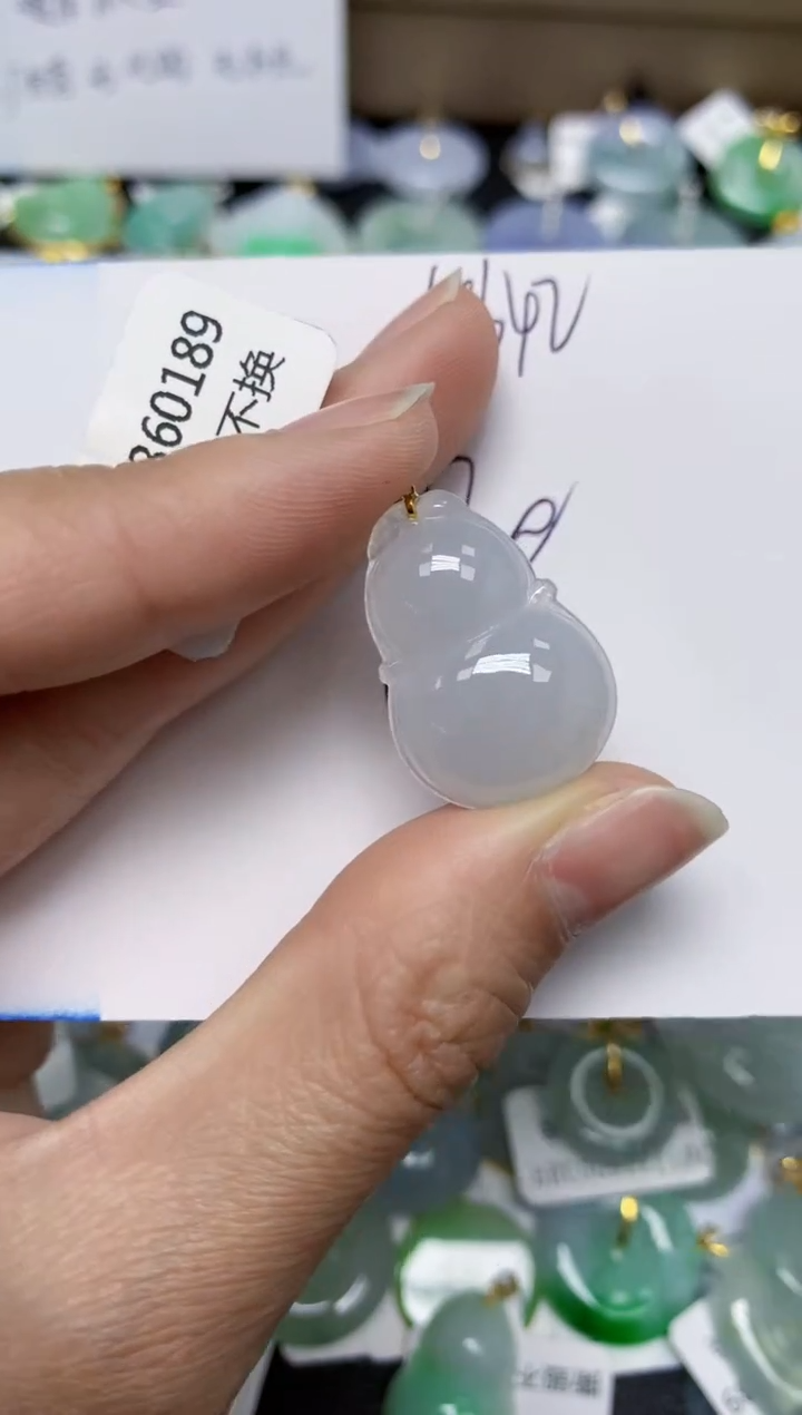 【闪购商品】翡翠颈饰18K金镶嵌 天然翡翠A货