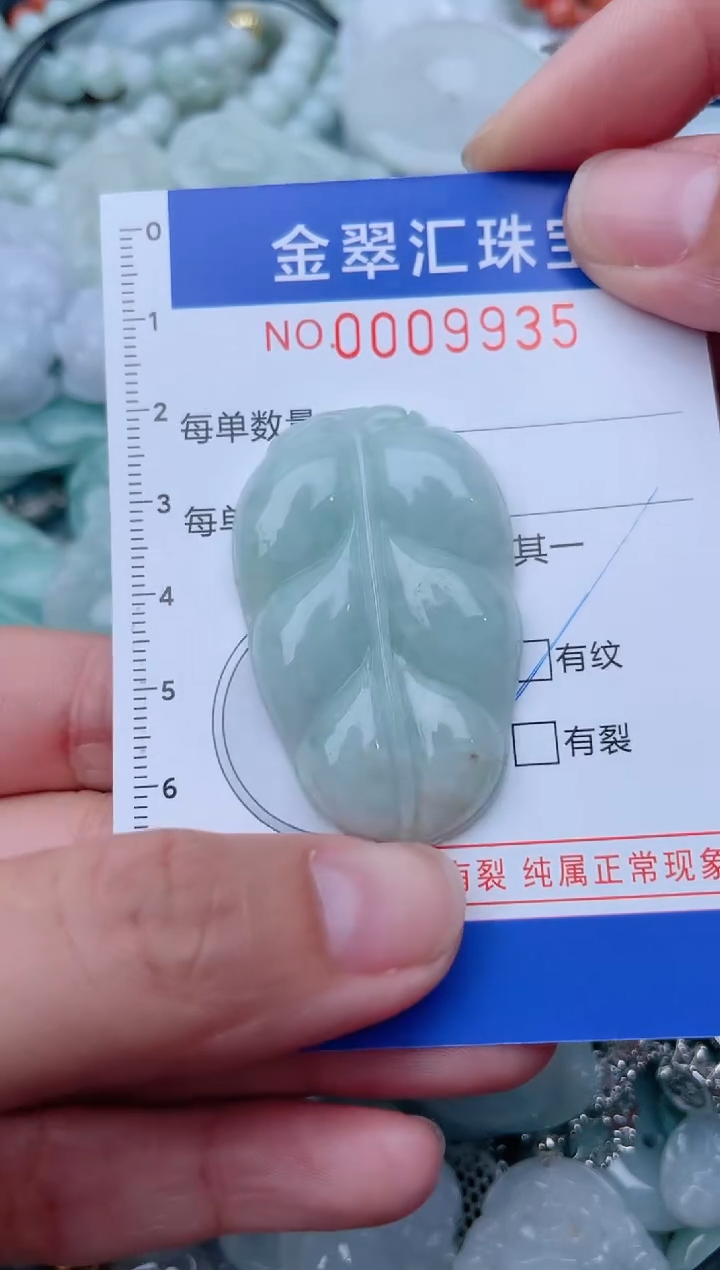 翡翠未镶嵌颈饰9935