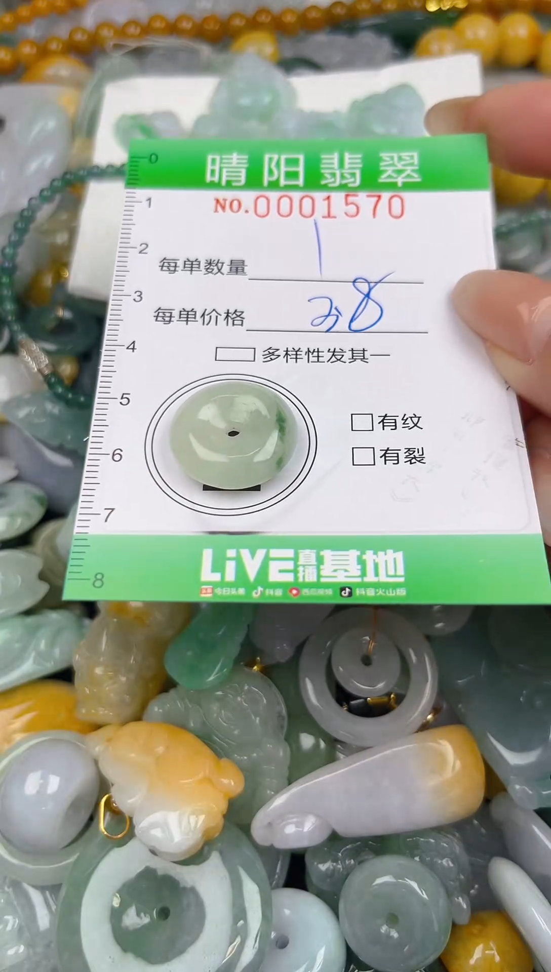 翡翠未镶嵌颈饰闪购0001570