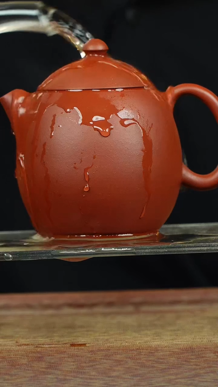 茶壶紫砂龙蛋 小红泥 李娟制