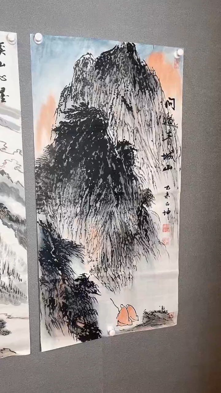 【闪购商品】国画问道青城山，三尺，谭