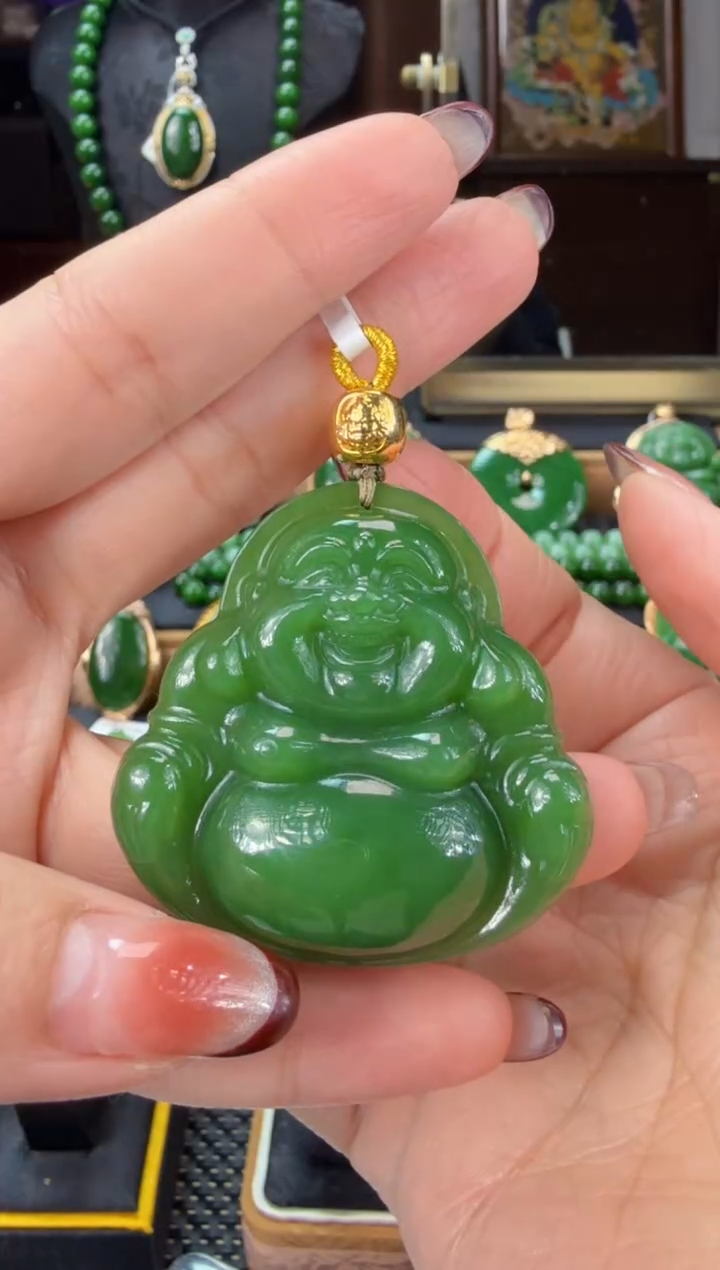 【闪购商品】和田玉（碧玉）吊坠(赠链)未镶嵌