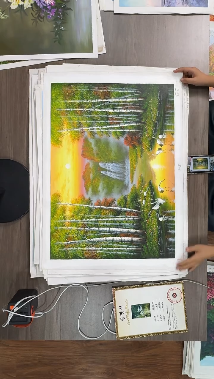 油画【113号】约50*70cm丨朝鲜原创纯手绘孤品油画丨顺丰包邮