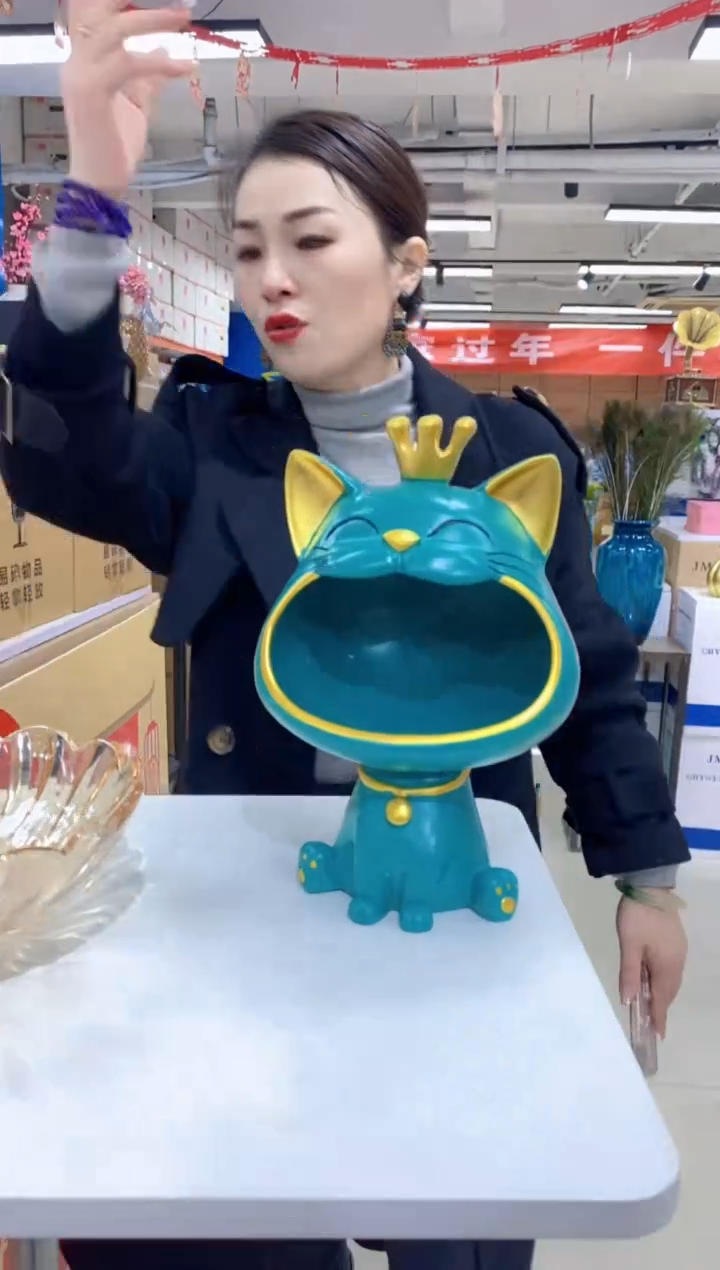 【闪购商品】玻璃锦鸿JMIU-大嘴猫