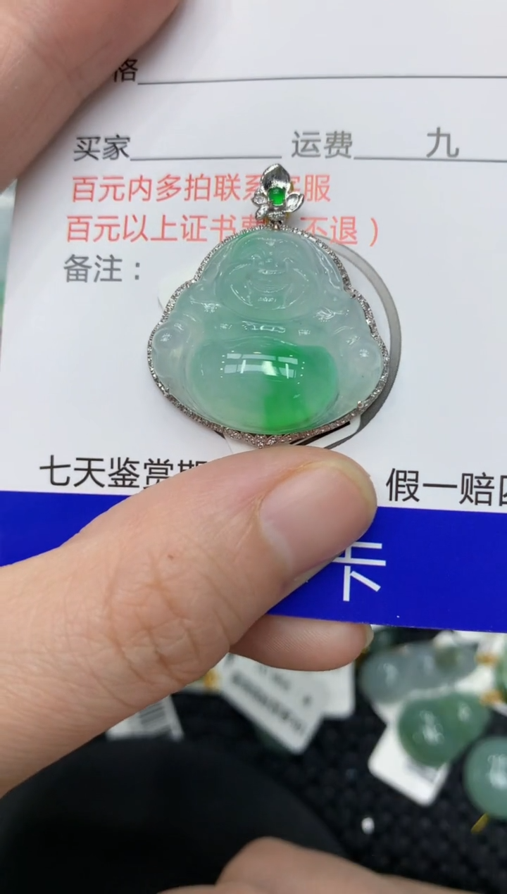 【闪购商品】翡翠颈饰18K金镶嵌111111111