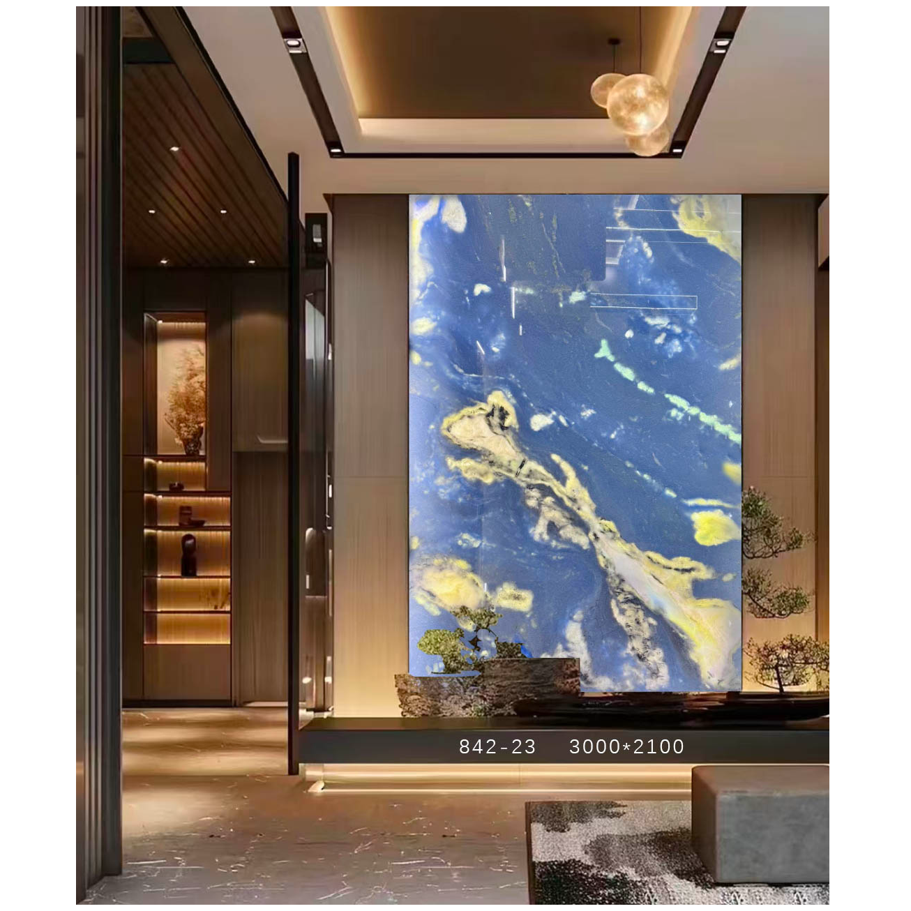 天然巴西奢石天空之境玄关背景墙定金链接