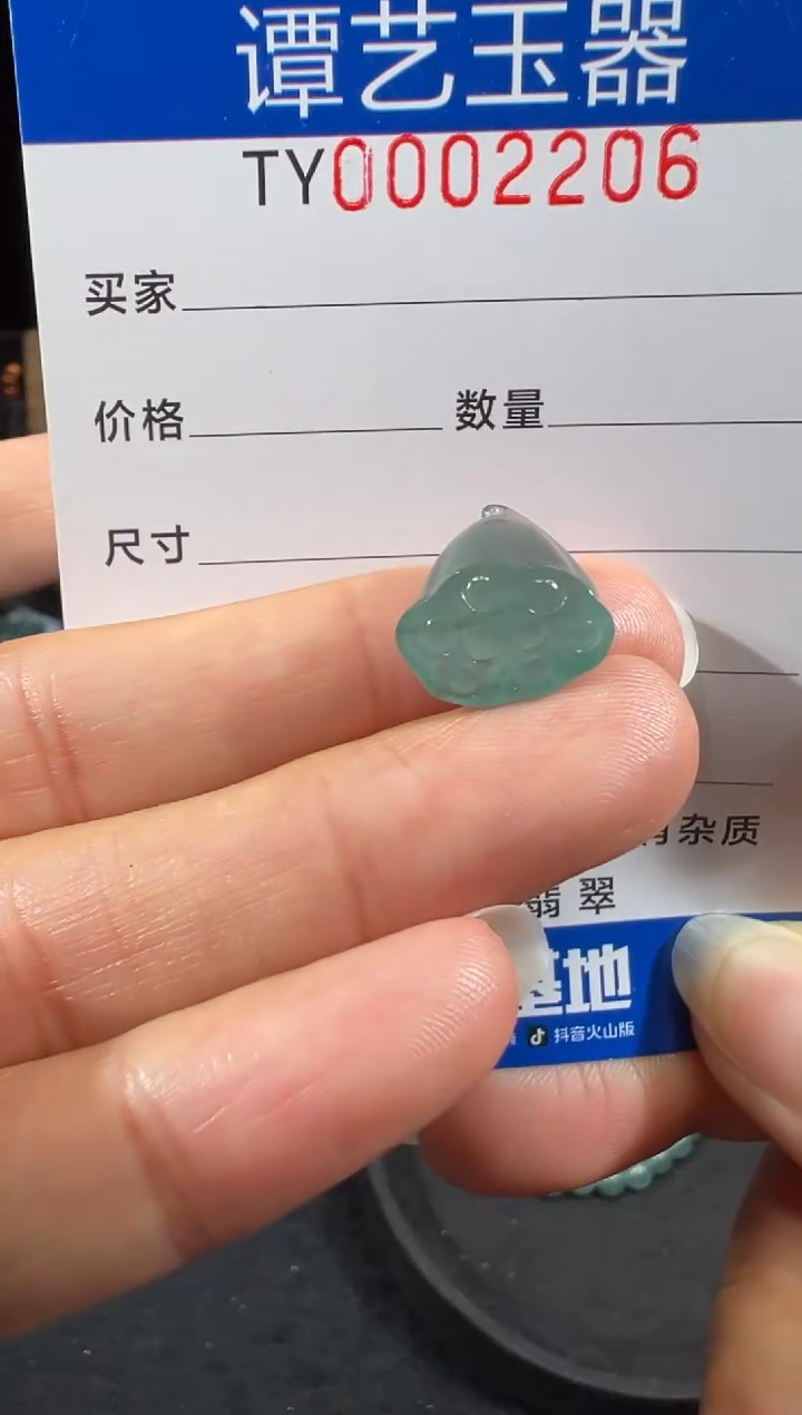 未镶嵌挂件翡翠中2206