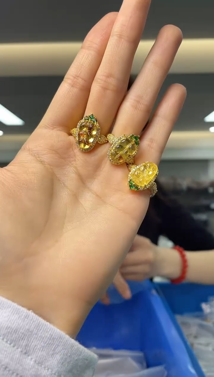 【闪购商品】琥珀（花珀）裸石未镶嵌（多样性发一件）