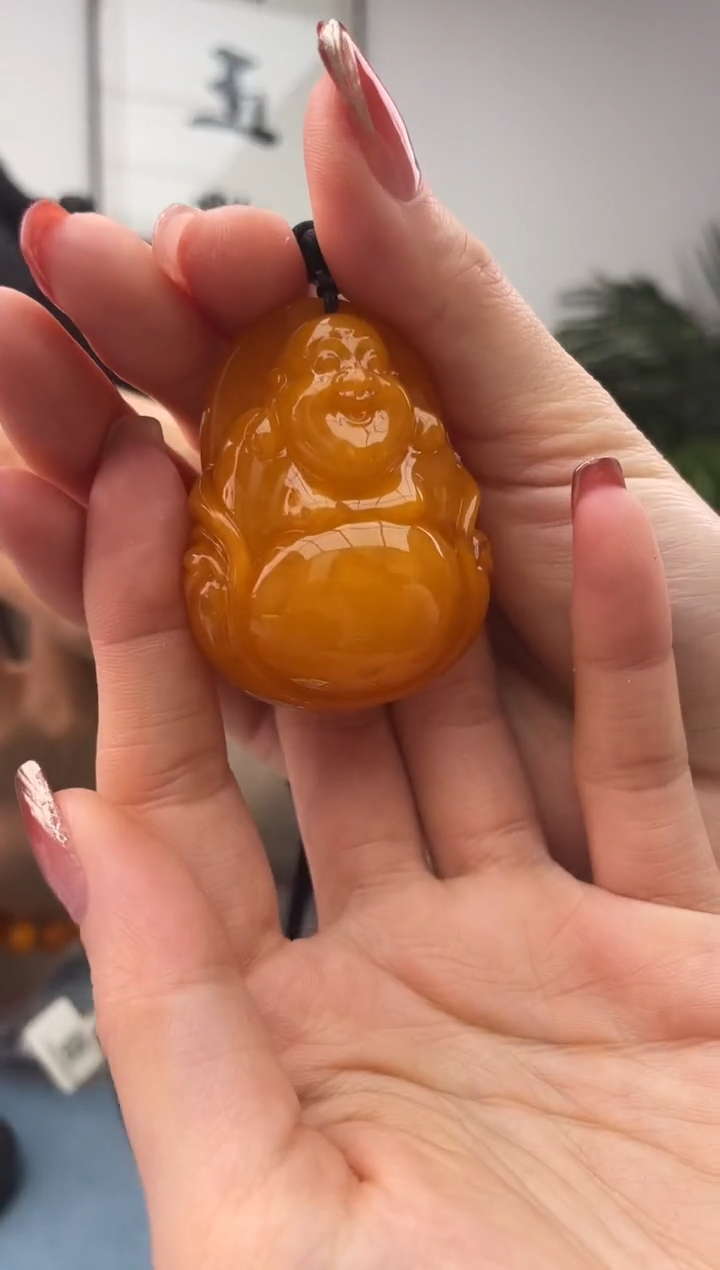 【闪购商品】蜜蜡珠宝奇石未镶嵌微瑕配绳，假一罚十022