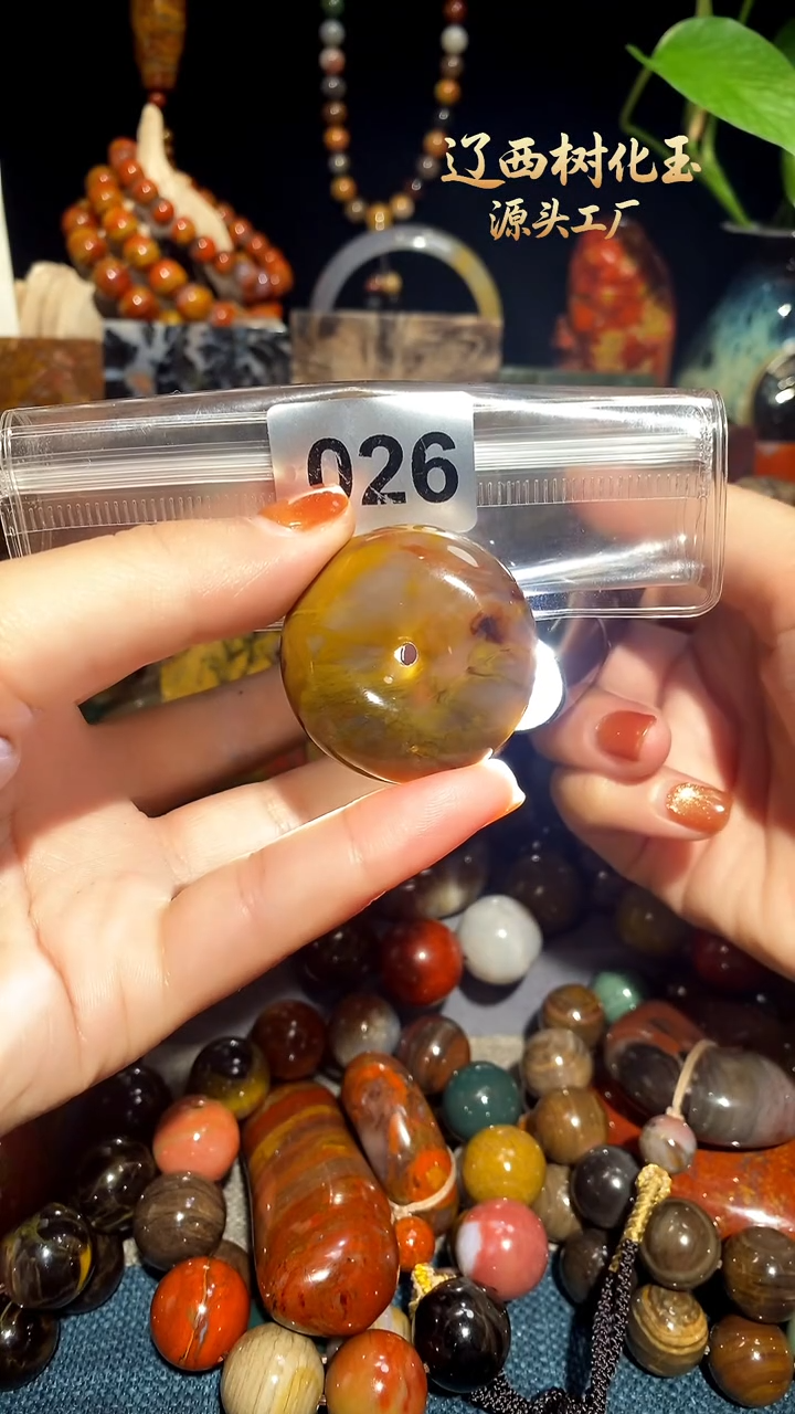 未镶嵌-硅化玉天然北票硅化玉吊坠