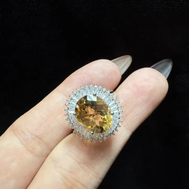 黄水晶戒指 黄水晶戒指 