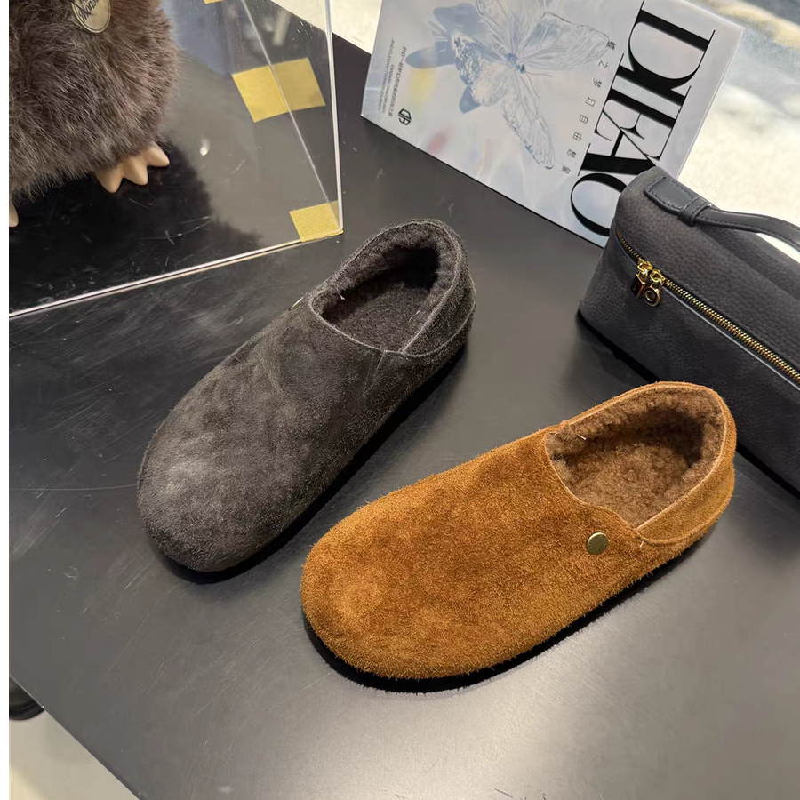 dan家2025定制真皮勃肯鞋女厚底舒适内增高休闲冬季时尚软底83-12