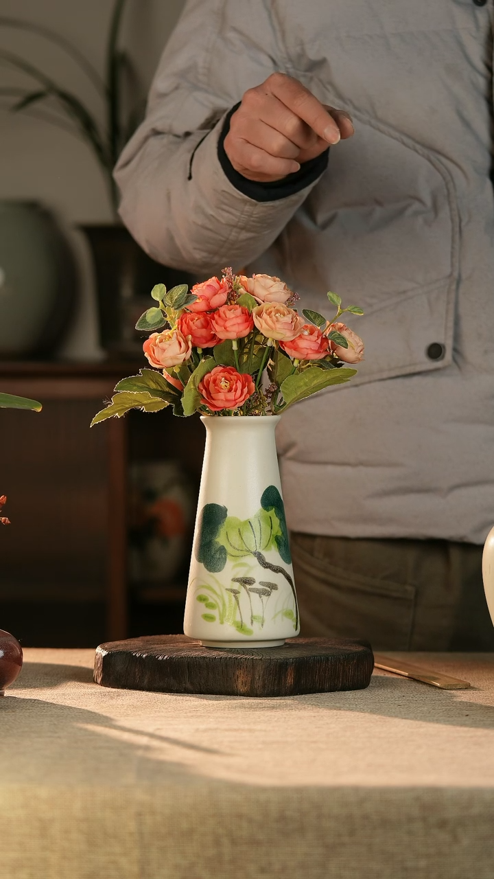 【闪购商品】瓶028景德镇陶瓷口5高18