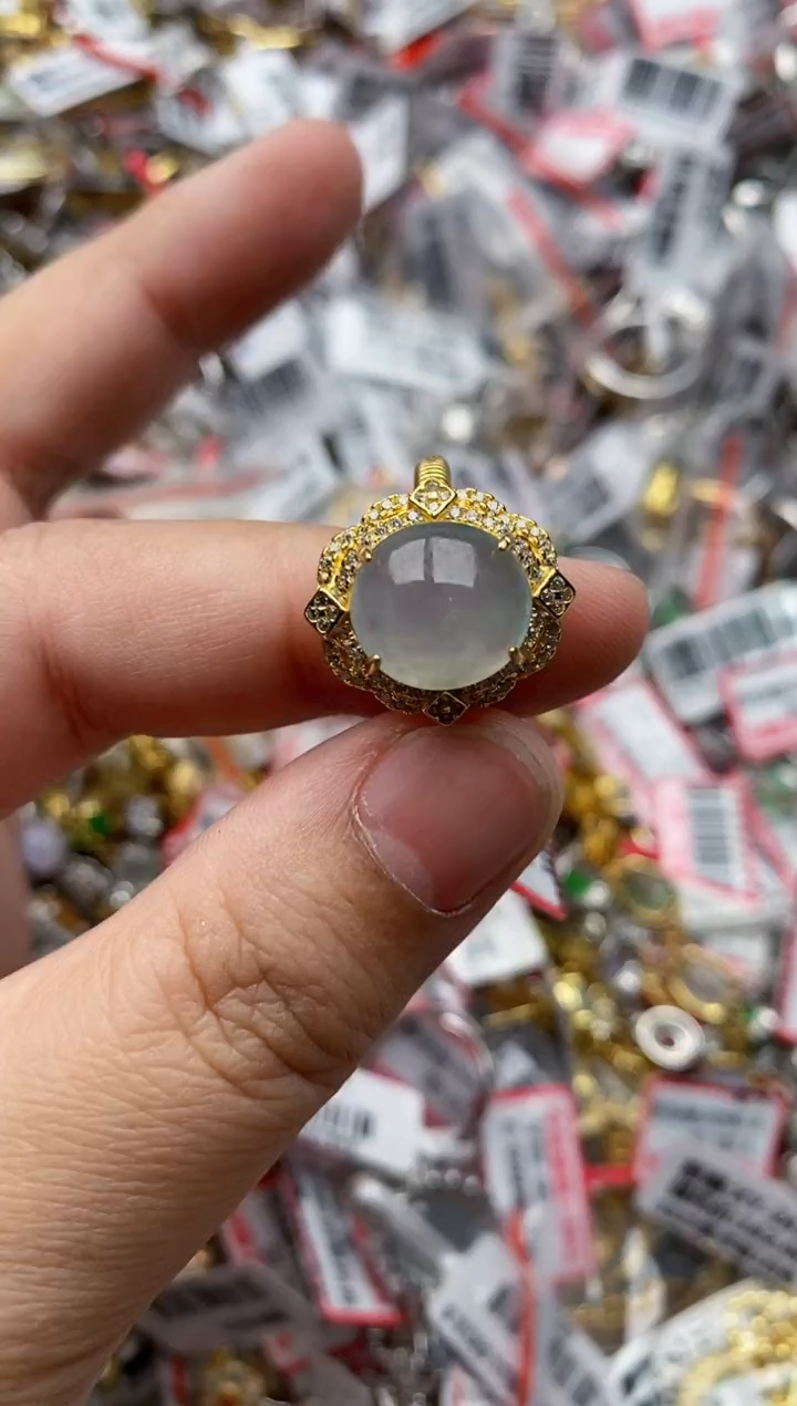 【闪购商品】翡翠戒指银S925镶嵌11111---9