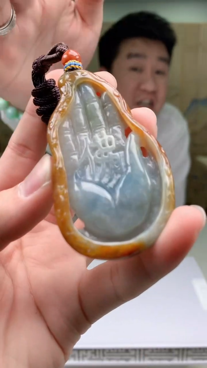 【闪购商品】定制翡翠未镶嵌5028bb-毛货挂件195