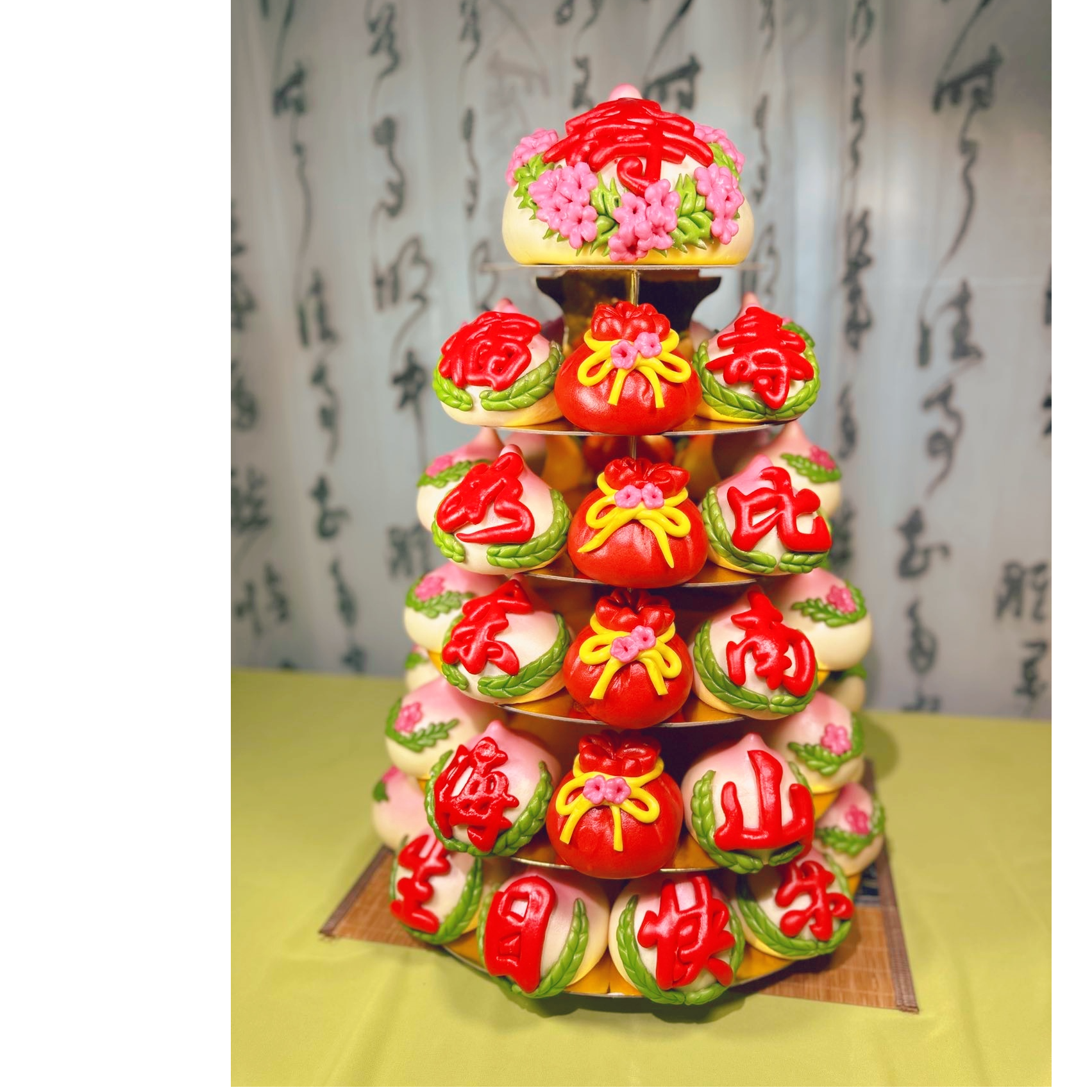 胶东花饽饽长辈生日花馍蛋糕花样传统方便制作面食新鲜手工