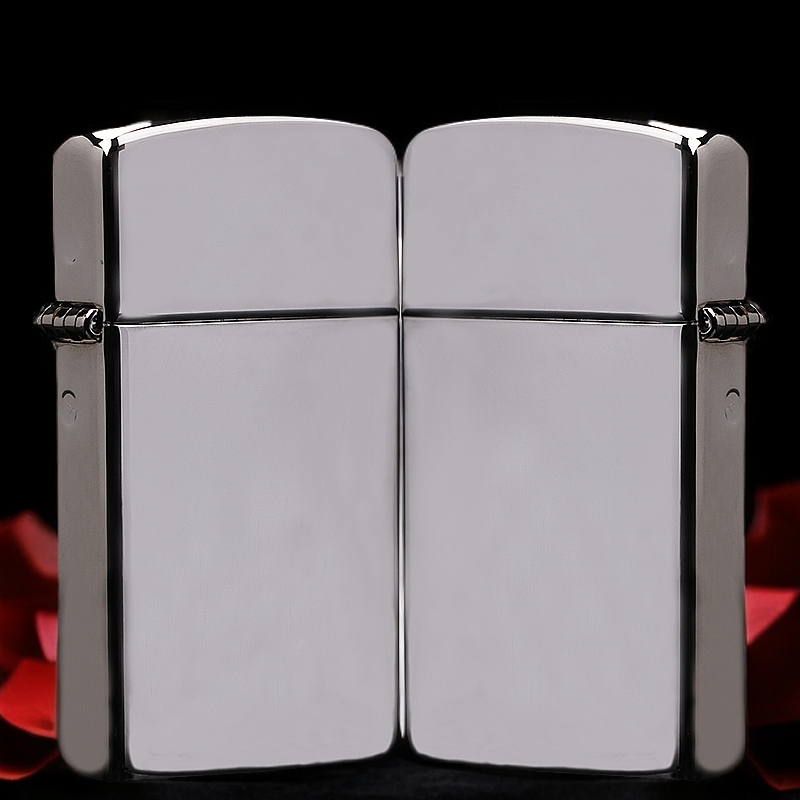 ZIPPO/之宝 打火机1606【纤巧盔甲镜面光板】原装正品煤油机MBJ1