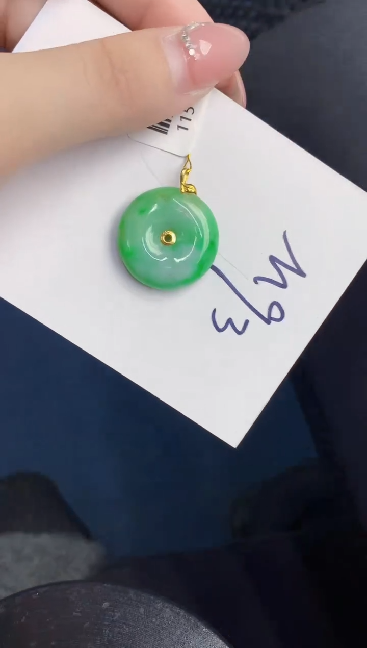 【闪购商品】翡翠颈饰18K金镶嵌000000000