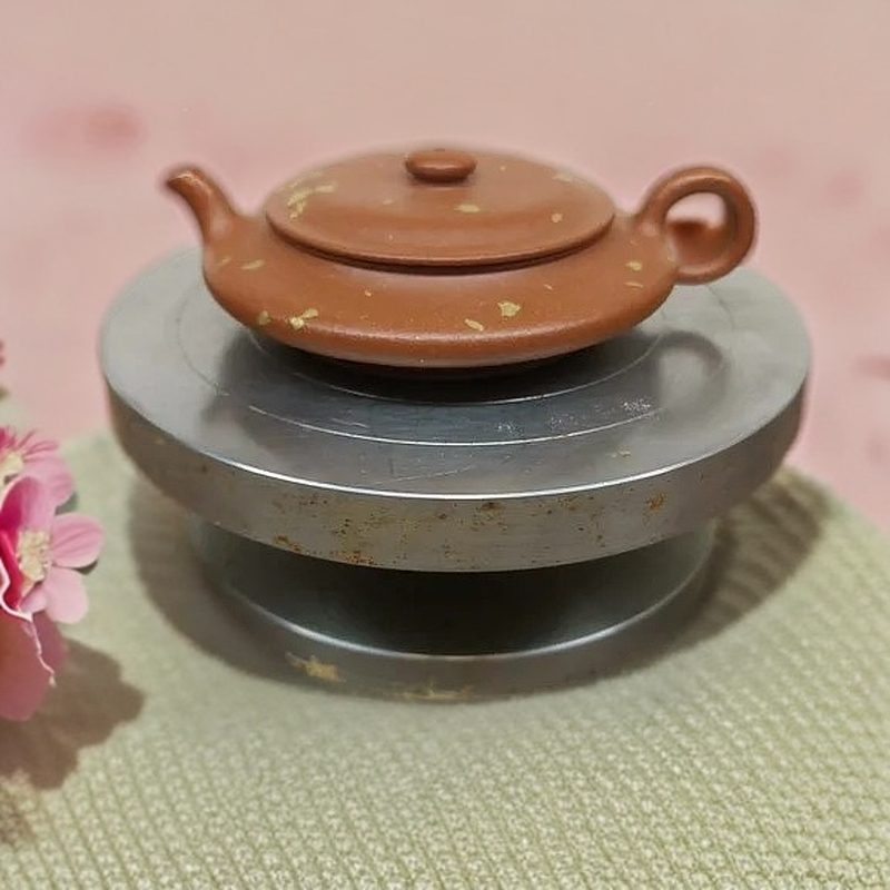 原矿朱泥虚扁壶容量一百左右