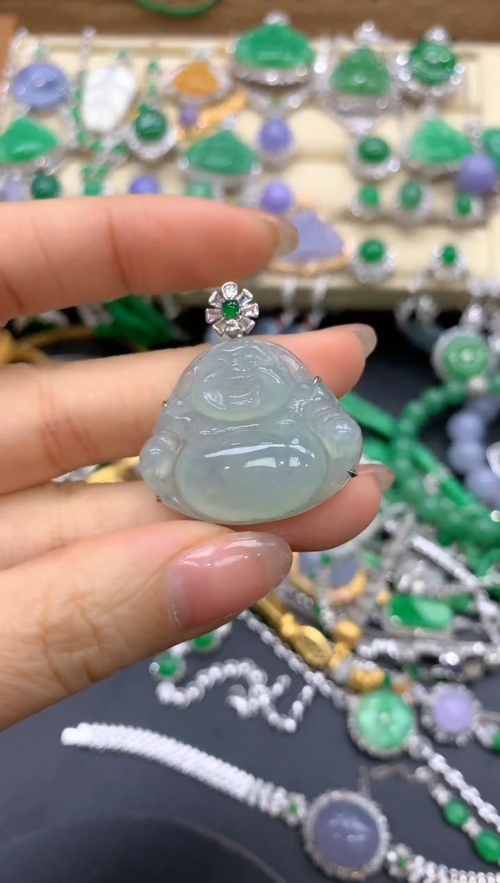 【闪购商品】翡翠颈饰18K金镶嵌271-中国好珍宝