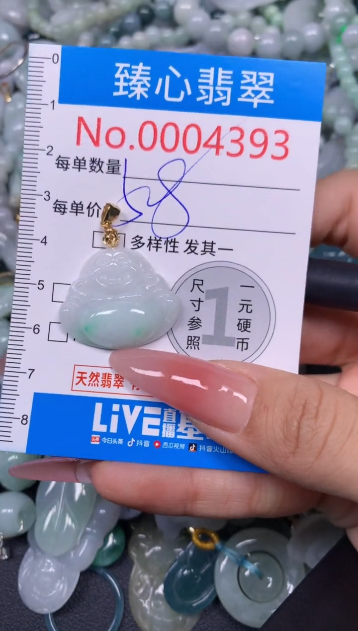 【闪购商品】翡翠颈饰未镶嵌含绳0004393