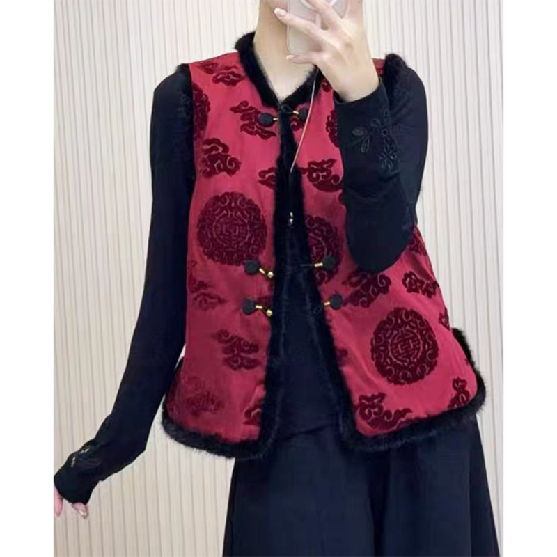 LMY 欧曼丽影 国风马夹 #11543