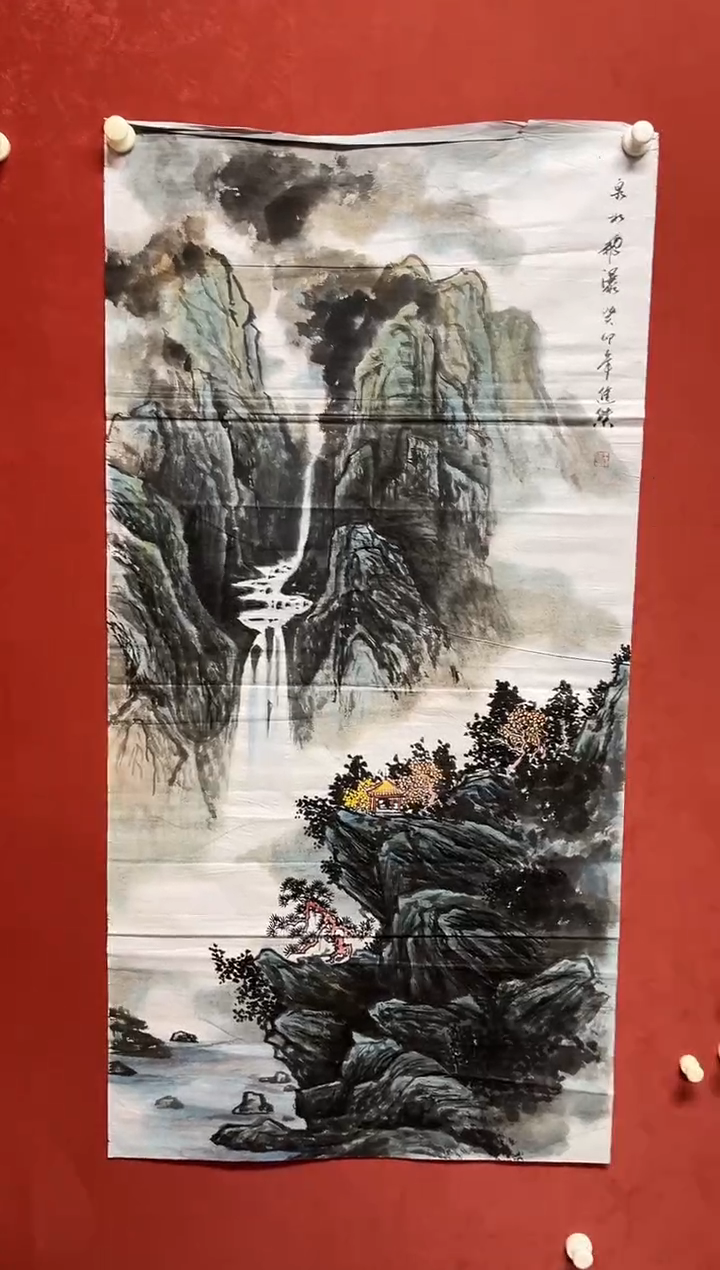 书法王进杰138*68有合影