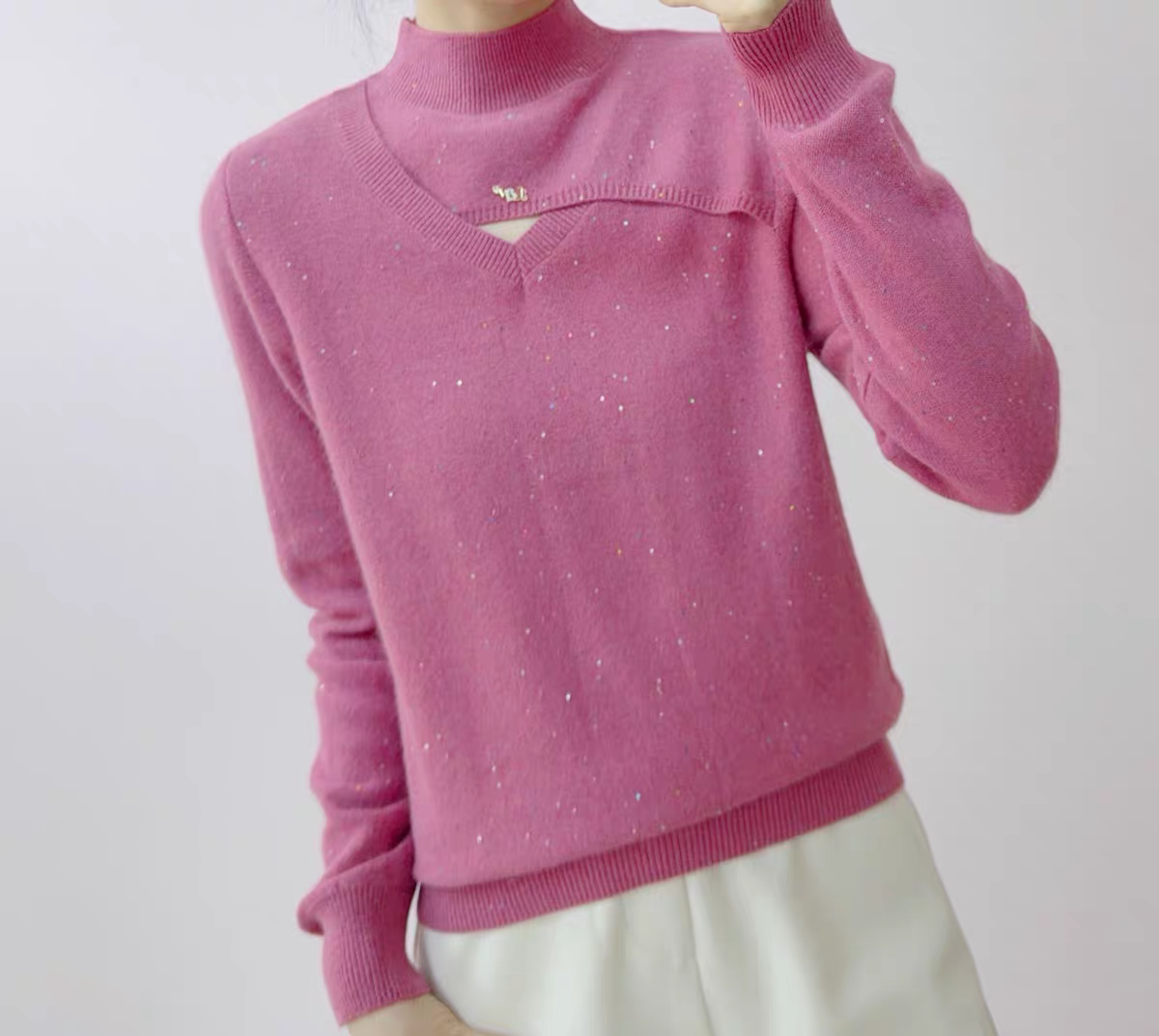 M674镂空2025年秋季针织条纹毛针织衫网红套衫针织衫