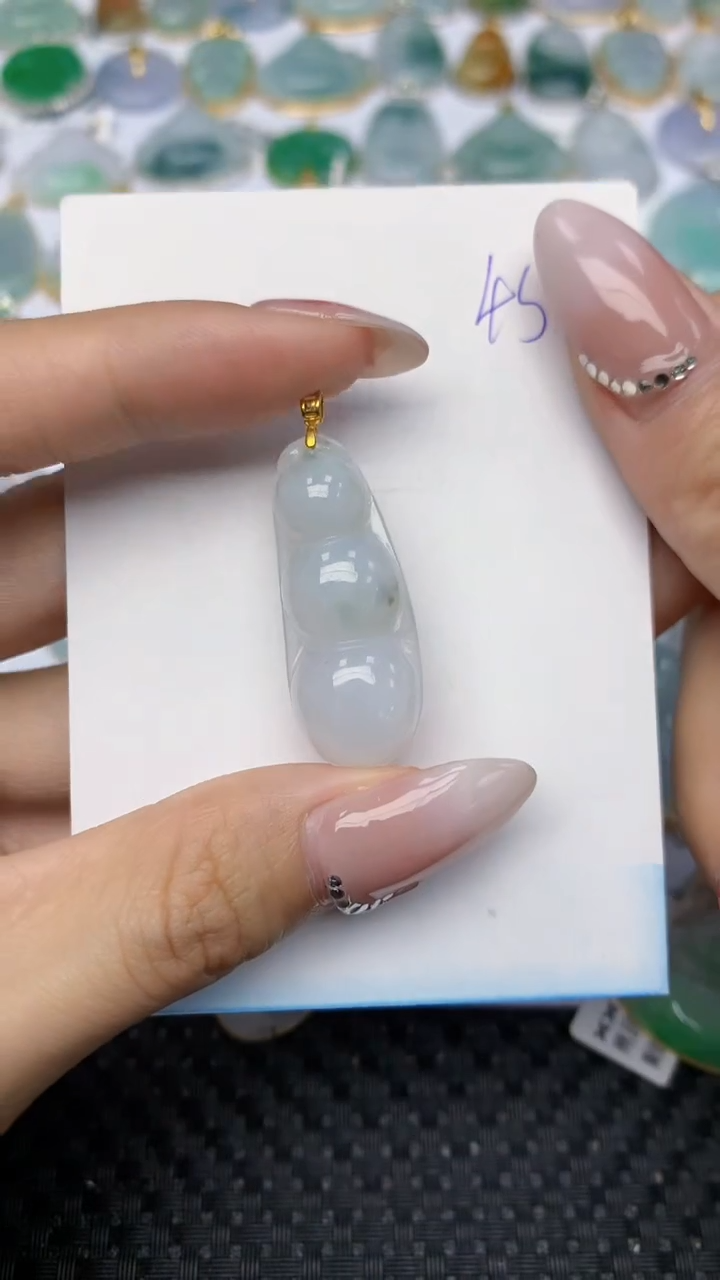 【闪购商品】翡翠颈饰18K金镶嵌 天然翡翠A货