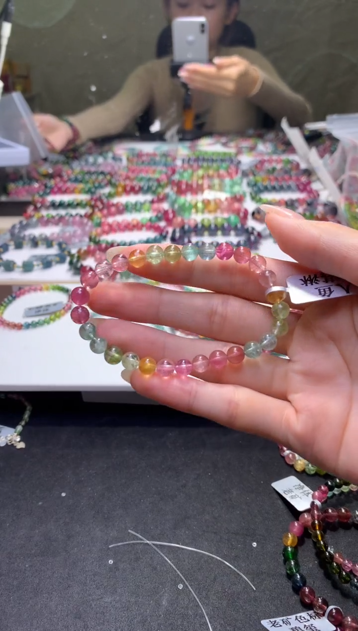 未镶嵌手串碧玺A18【天然碧玺】