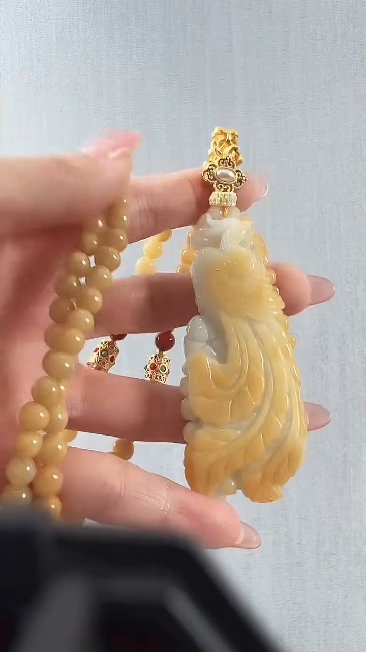 颈饰未镶嵌翡翠凤凰