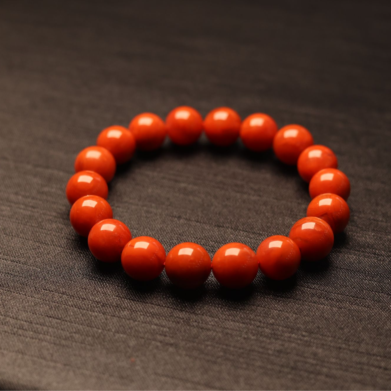 南红颈饰圆珠手串11mm101017（随机发仅一件）