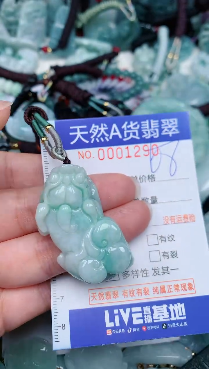 翡翠未镶嵌颈饰...0001290