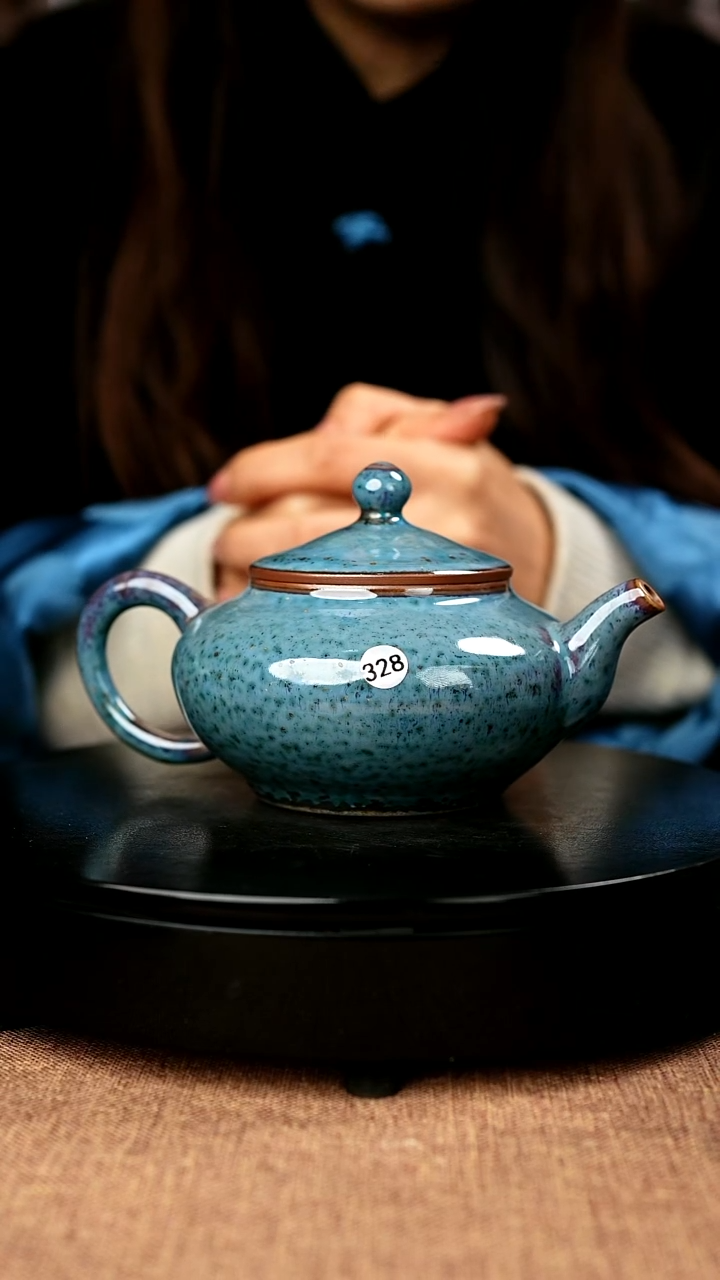 【闪购商品】328#国工一级品原矿钧瓷炉钧釉如意壶