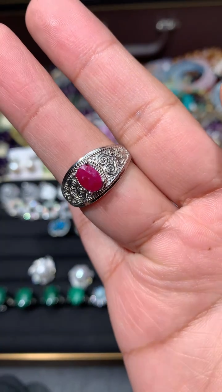 未镶嵌戒指红宝石K35【多样性发其一】