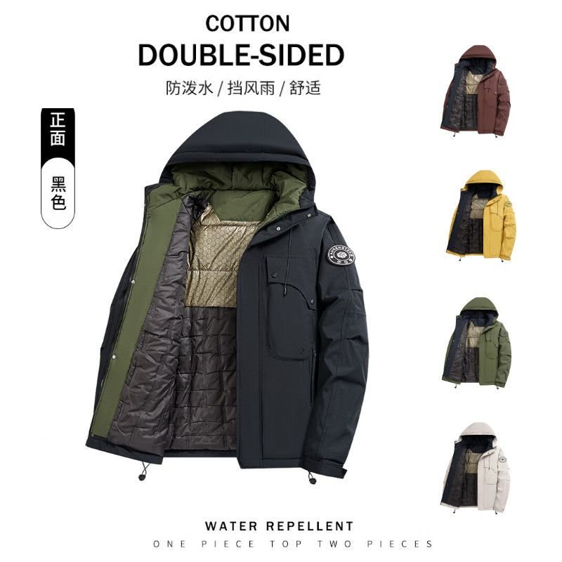 小暖炉！速热超声波石墨烯男女同款冲锋加厚棉衣D91