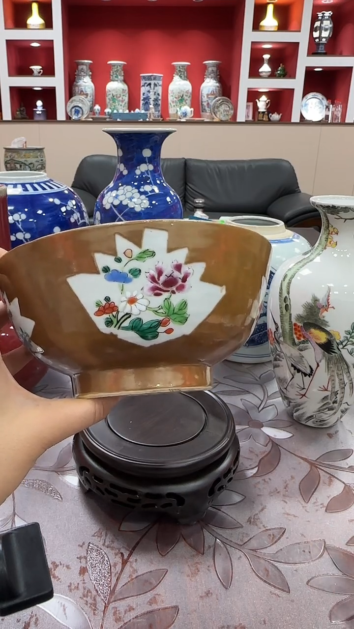 紫金釉开窗碗全品范畴有窰封
