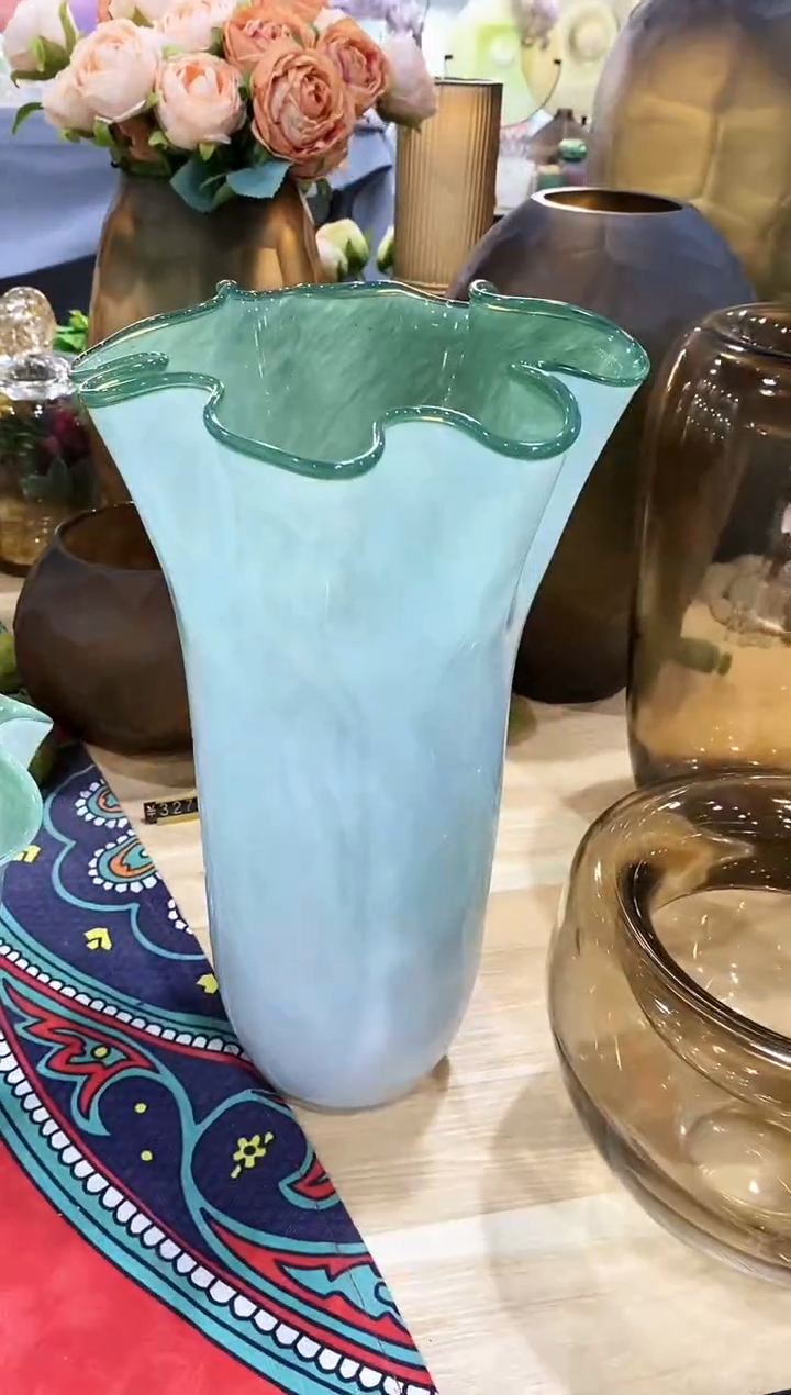 慕忆家手作琉璃花瓶大号