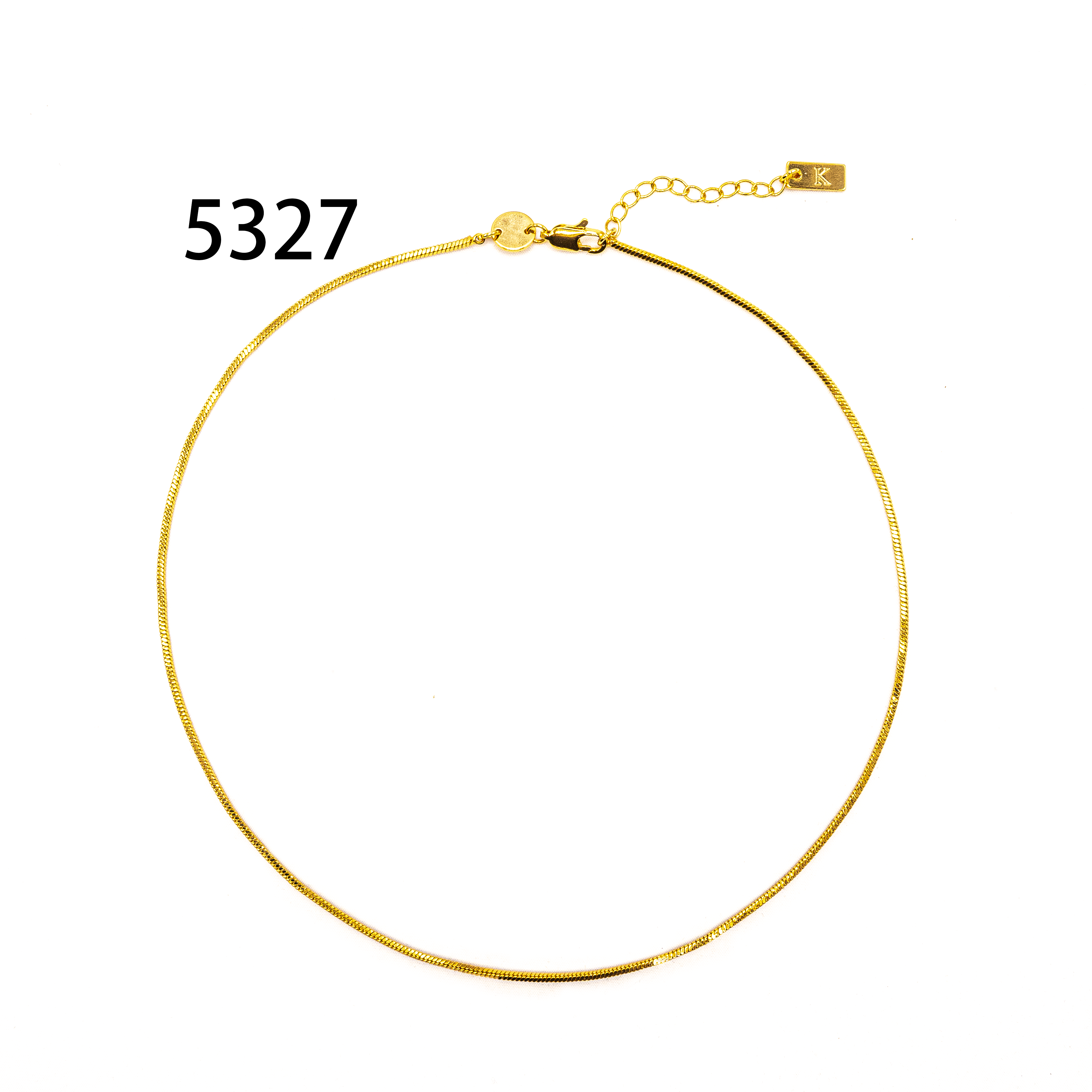 镀K金 REGIS  项链~5327（40+5cm） 