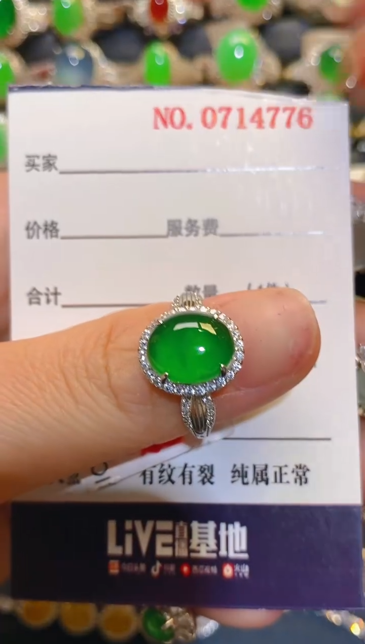 银S925镶嵌翡翠耳饰天然