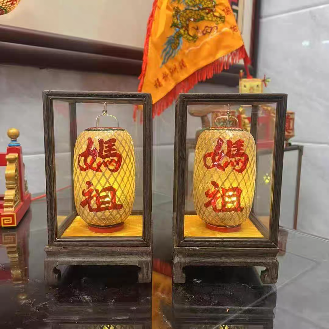 竹编迷你小灯笼挂饰