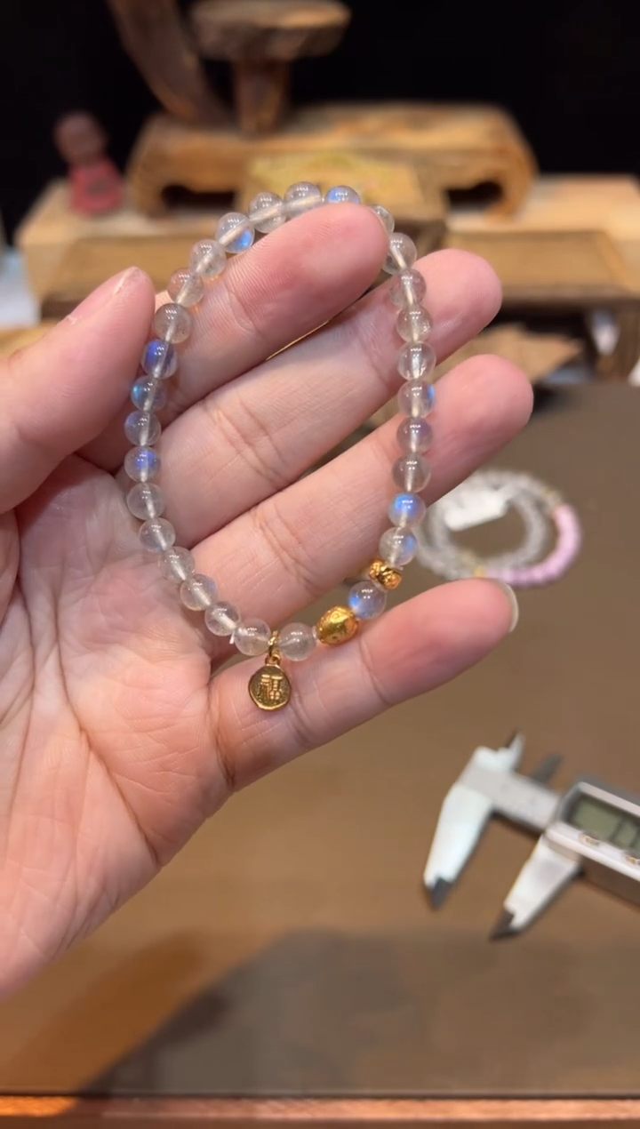 未镶嵌手链长石手饰@@