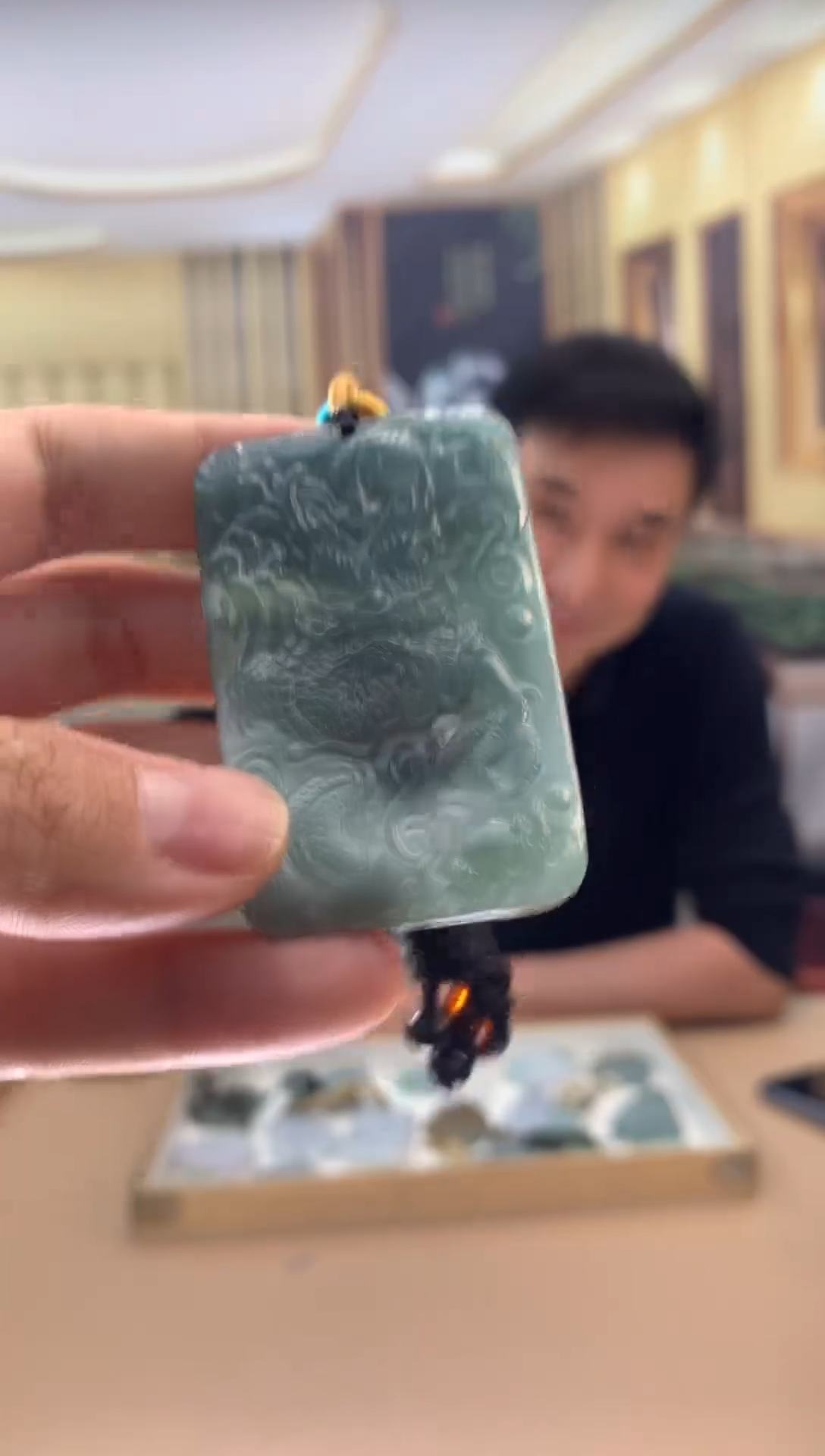 颈饰未镶嵌翡翠朋翡翠挂件