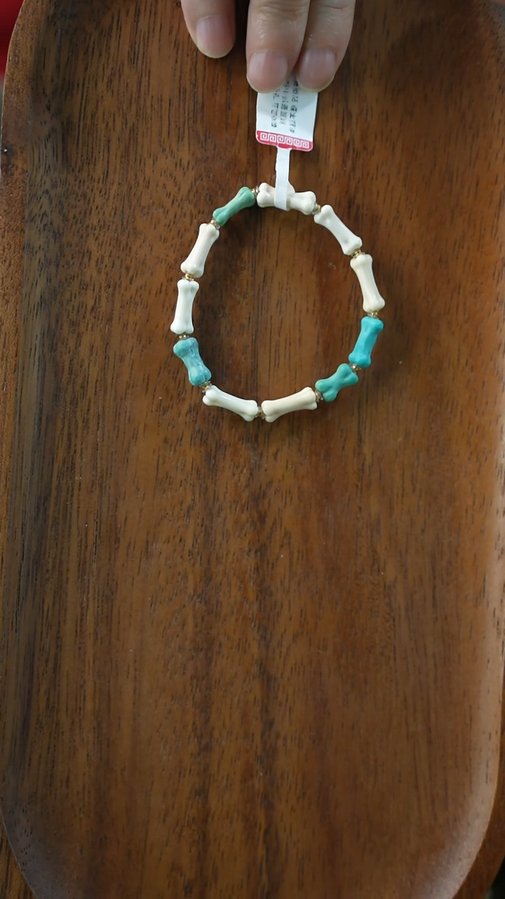 未镶嵌绿松石手串湖北原矿绿松石YXH-005