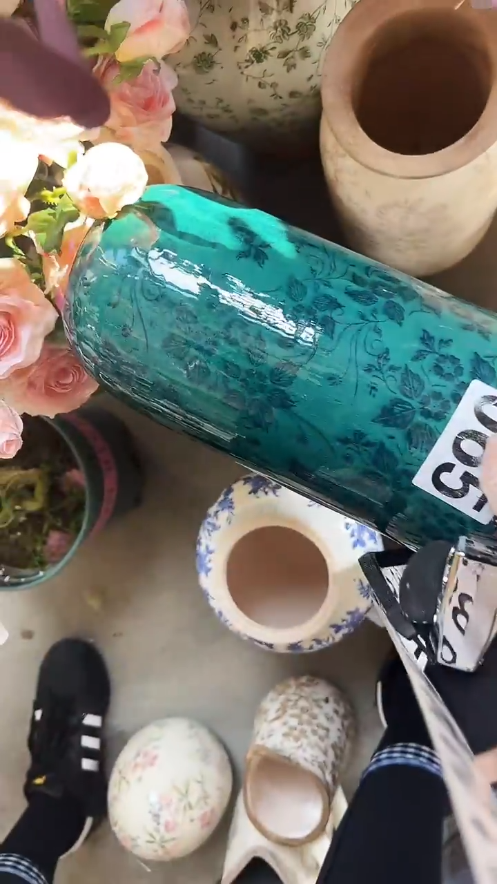 【闪购商品】陶瓷花盆高26cm内口13cm