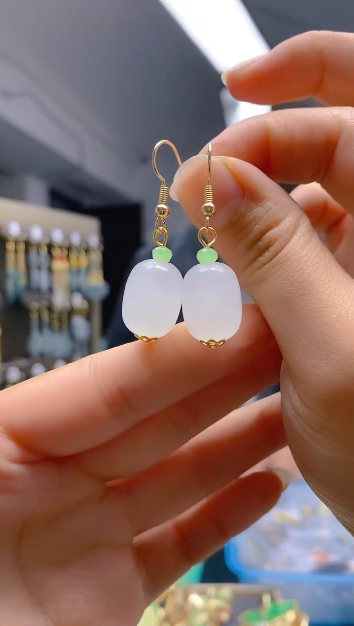 【闪购商品】玛瑙/玉髓耳饰合金0260玛瑙饰品