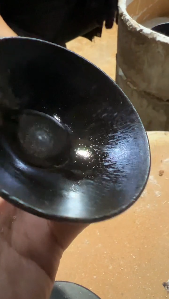 茶盏3叶明龙窑柴烧开窑360
