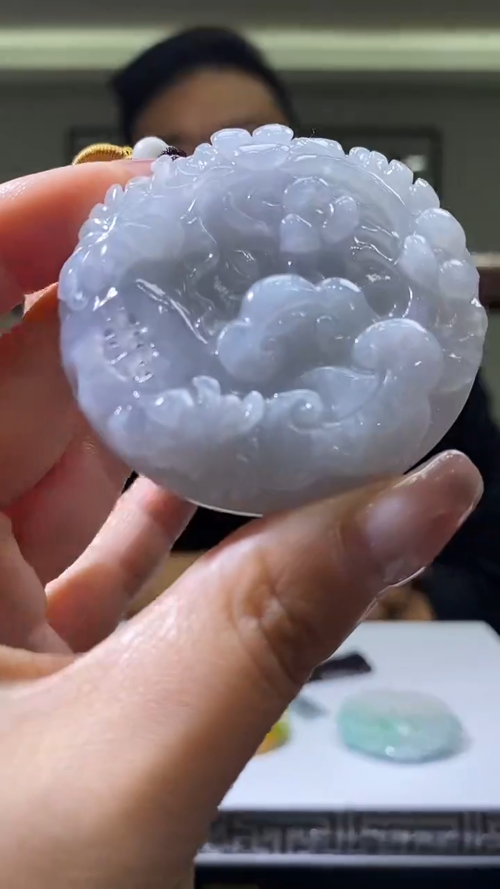 【闪购商品】定制翡翠未镶嵌18/0306/W/发其一件/如意