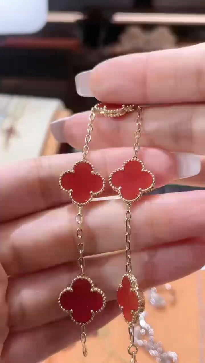 【闪购商品】玛瑙/玉髓手链18K金镶嵌手链